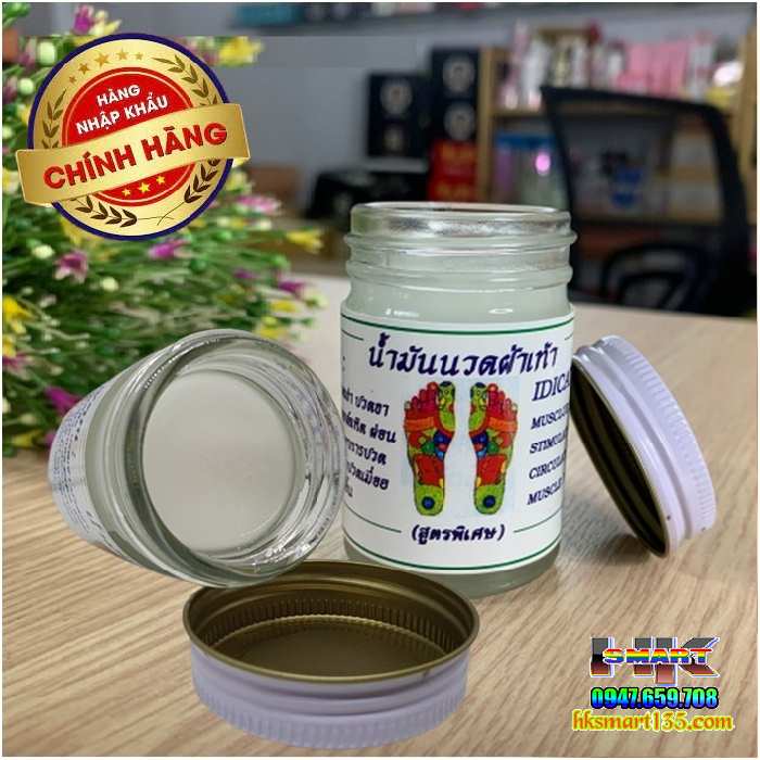 Cao Xoa Bóp Mát Xa Huyệt Đạo Bàn Chân Thái Lan 50gr- Làm Ấm Chân Tăng Tuần Hoàn Máu Chống Đột Quỵ