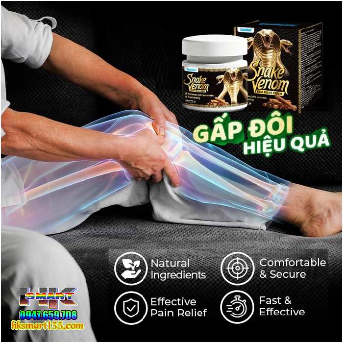 Cao Xoa Bóp Nọc Rắn Đen Snake Venom Sumifun 20gr- Giảm Đau Hỗ Trợ Mọi Vấn Đề Về Cơ Xương Khớp