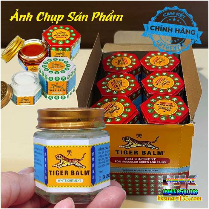 Cao Xoa Bóp Tiger Balm giảm nhanh các chứng đau và nhức cơ, bong gân, đau đầu, nghẹt mũi, đầy hơi, côn trùng cắn