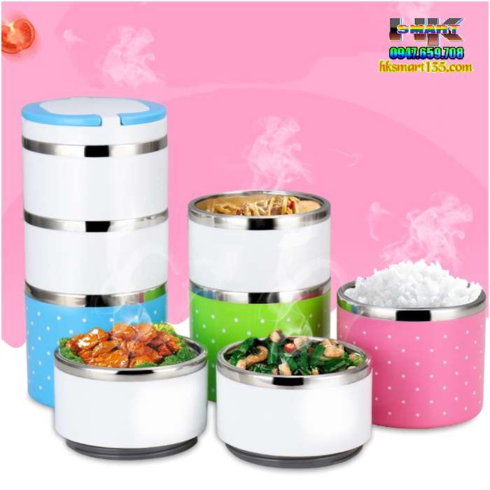 Cặp lồng giữ nhiệt 2 và 3 ruột inox