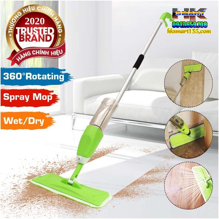 Cây lau nhà có bình xịt nước