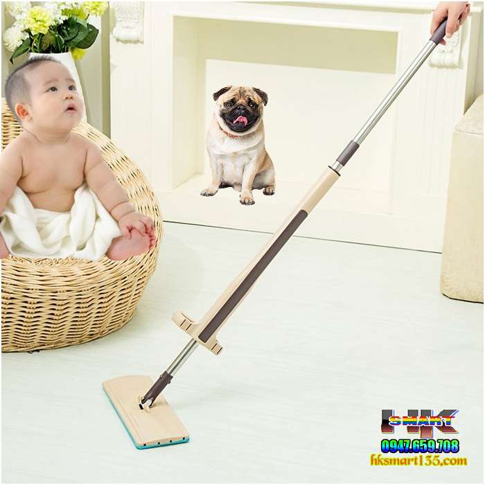Cây lau nhà tự vắt thông minh xoay 360 độ