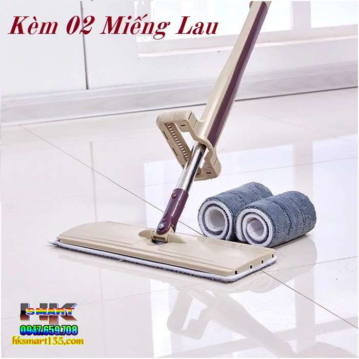 Cây lau nhà tự vắt thông minh xoay 360 độ