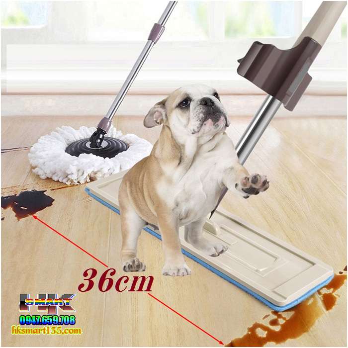 Cây lau nhà tự vắt thông minh xoay 360 độ