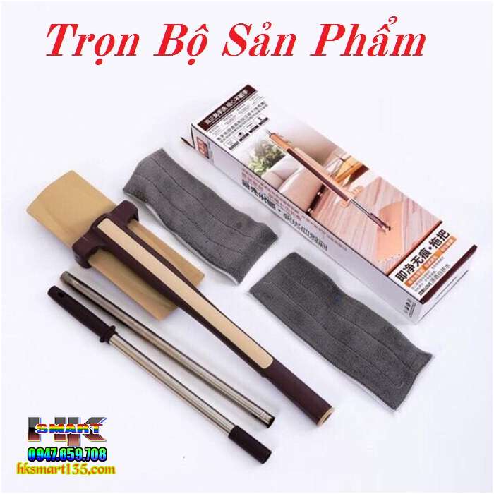 Cây lau nhà tự vắt thông minh xoay 360 độ