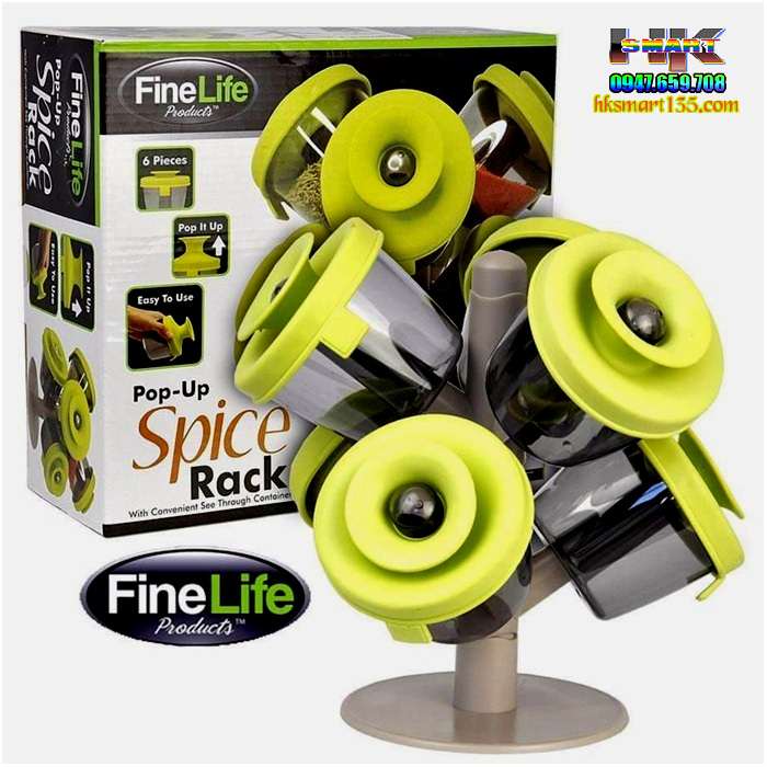 Cây treo gia vị pop-up spice rack tiện dụng