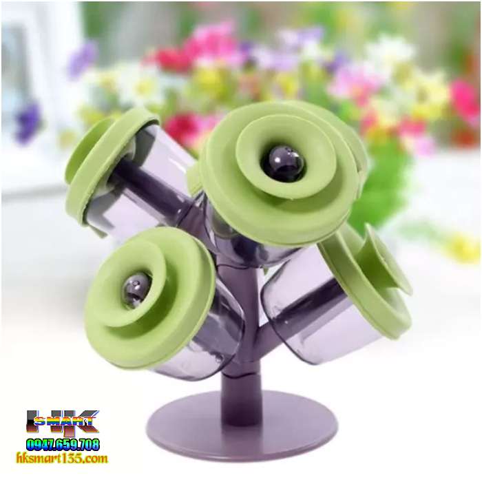 Cây treo gia vị pop-up spice rack tiện dụng