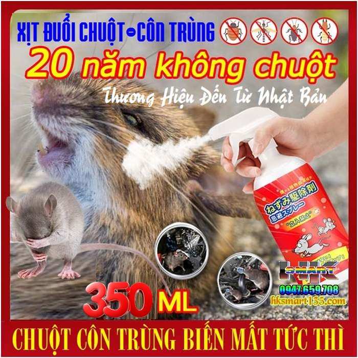 Chai Xịt Đuổi Chuột Và Côn Trùng Nhật bản