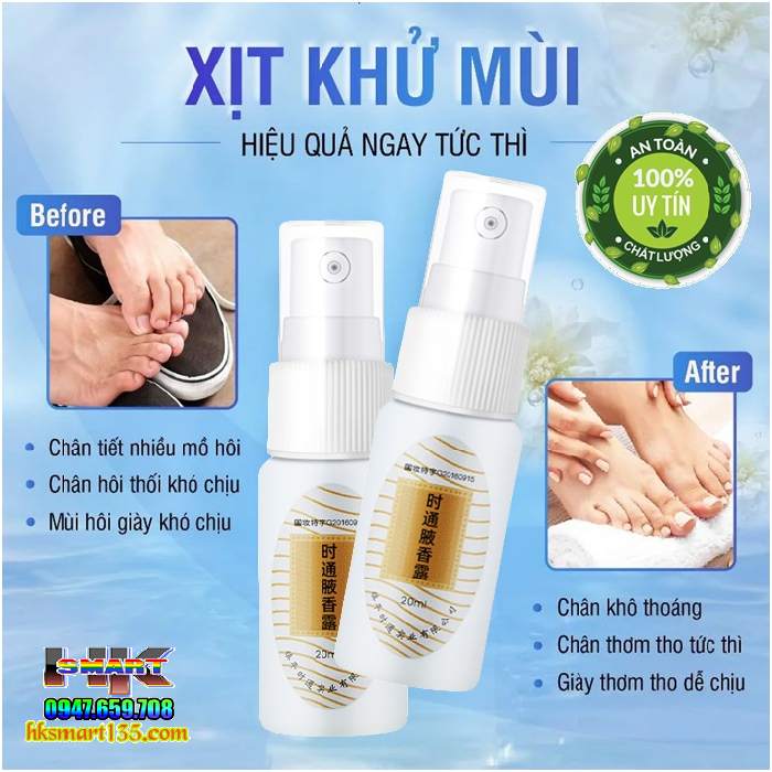 Xịt Khử Mùi Hôi Nách Thúi Chân Nội Địa Trung