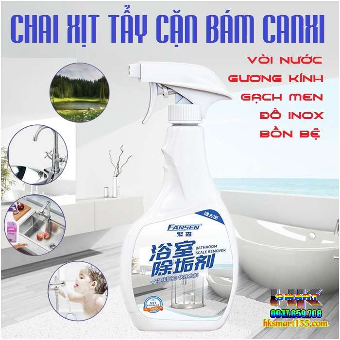 Chai xịt tẩy cặn canxi Fansen 500ml