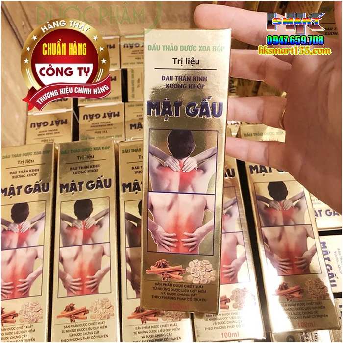Chai Xịt Tinh Dầu Thảo Dược Xoa Bóp Mật Gấu 100ml