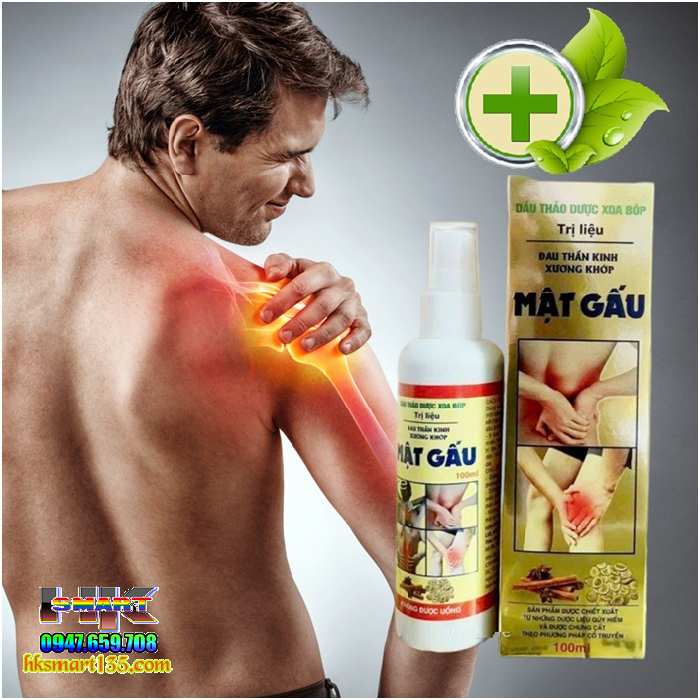 Chai Xịt Tinh Dầu Thảo Dược Xoa Bóp Mật Gấu 100ml