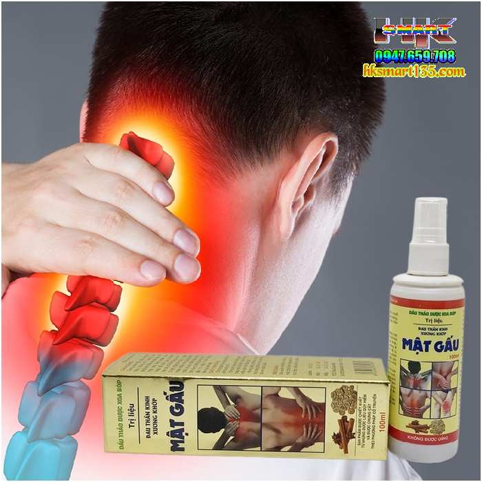 Chai Xịt Tinh Dầu Thảo Dược Xoa Bóp Mật Gấu 100ml