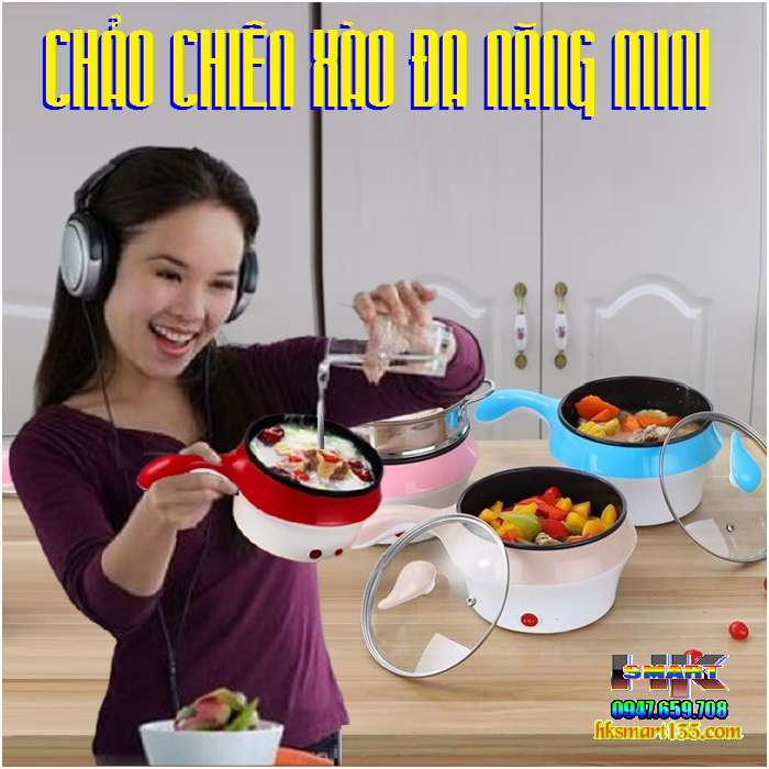 Chảo chiên xào đa năng mini chống dính