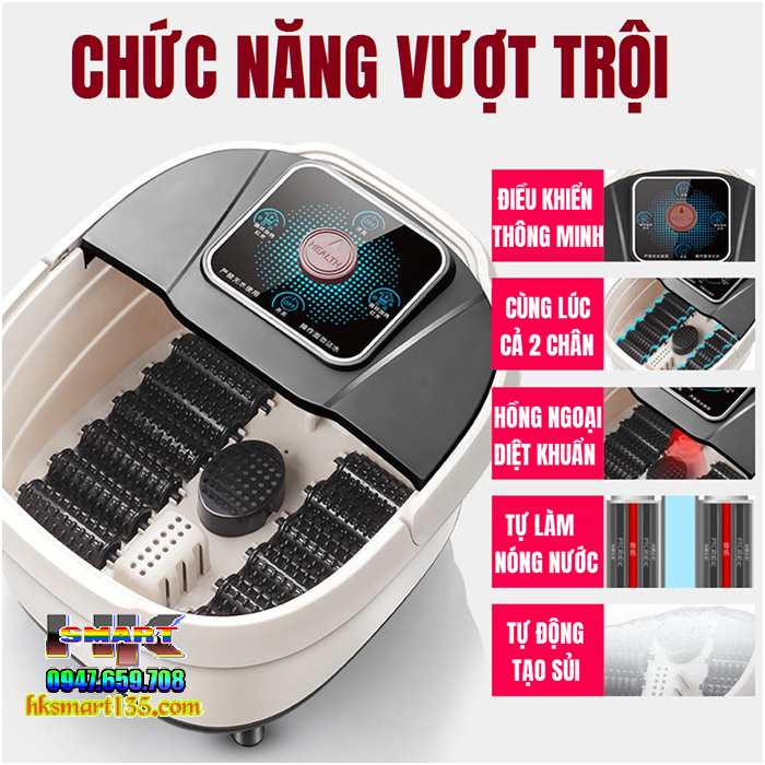 Chậu ngâm chân massage điện tử