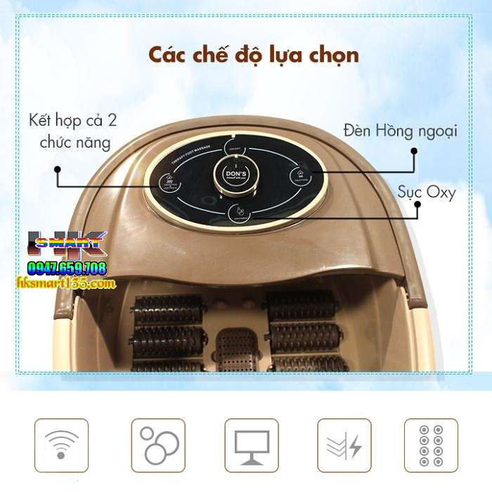 Chậu ngâm chân massage điện tử