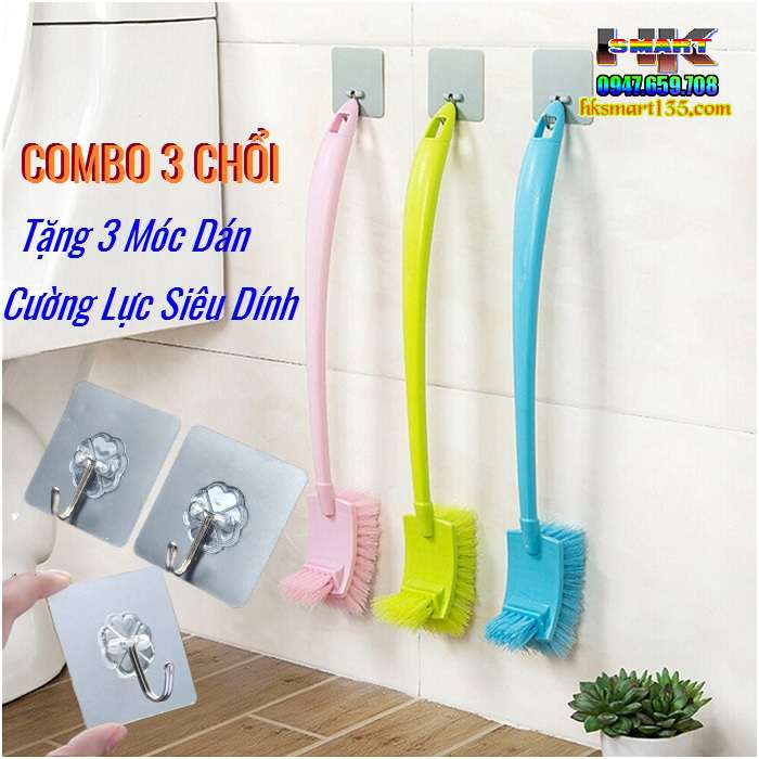 Chổi Cọ Toilet 2 Đầu Thông Minh