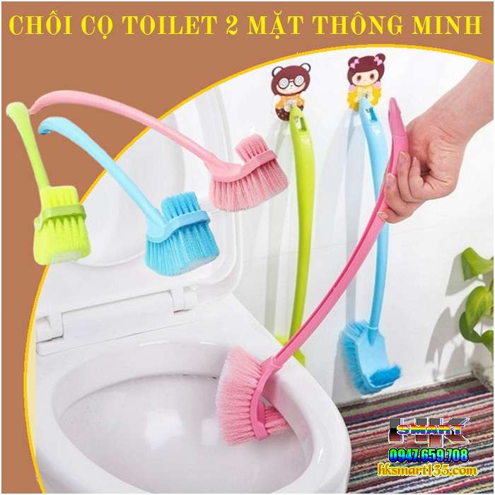 Chổi Cọ Toilet 2 Đầu Thông Minh