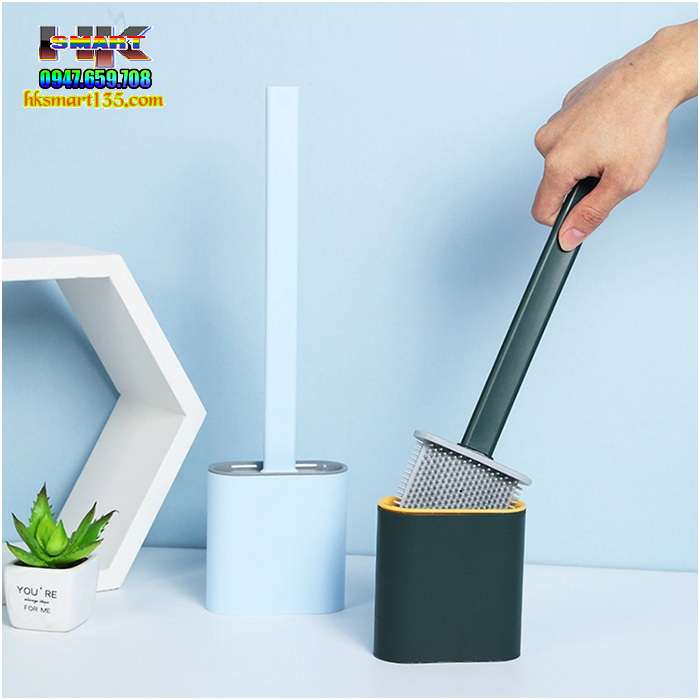 Chổi Cọ Silicon Kèm Cốc Vệ Sinh Bồn Cầu