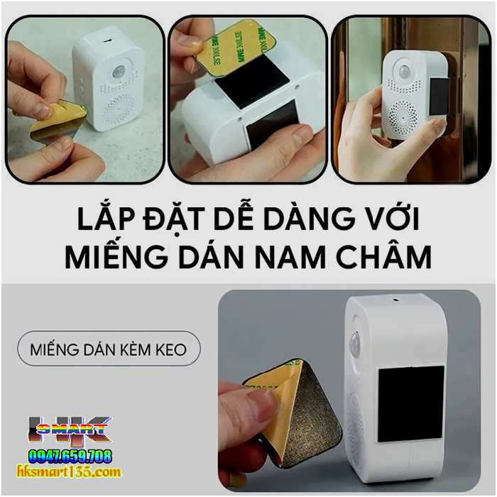 Chuông báo khách tự động hỗ trợ ghi âm