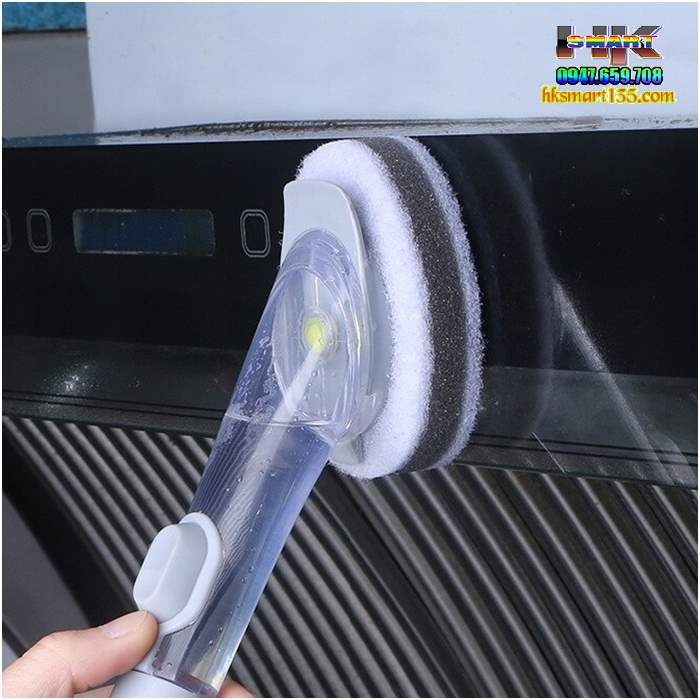 Chổi cọ bếp tích hợp ngăn chứa xà phòng