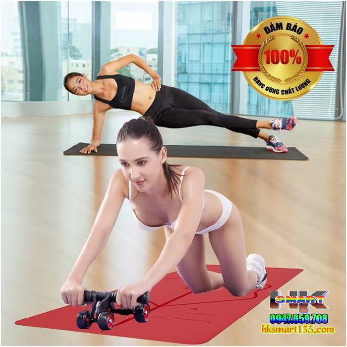 Con Lăn Tập Cơ Bụng 4 Bánh