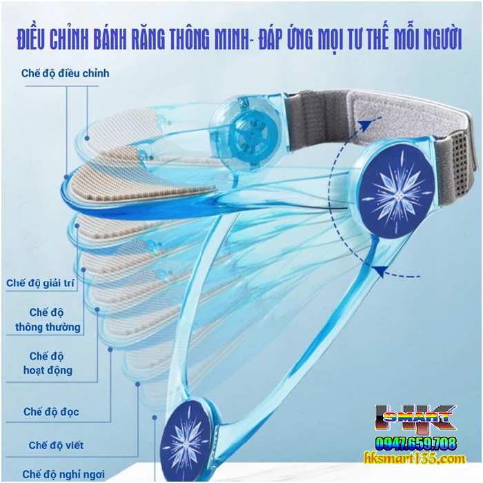 Đai Đeo Cổ Chống Cận- Chống Gù Kyodo- Điều Chỉnh Tư Thế Dáng Ngồi