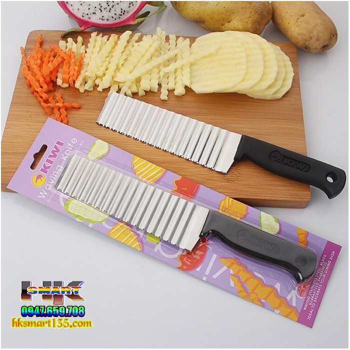 Dao cắt lát sóng rau củ quả KiWi