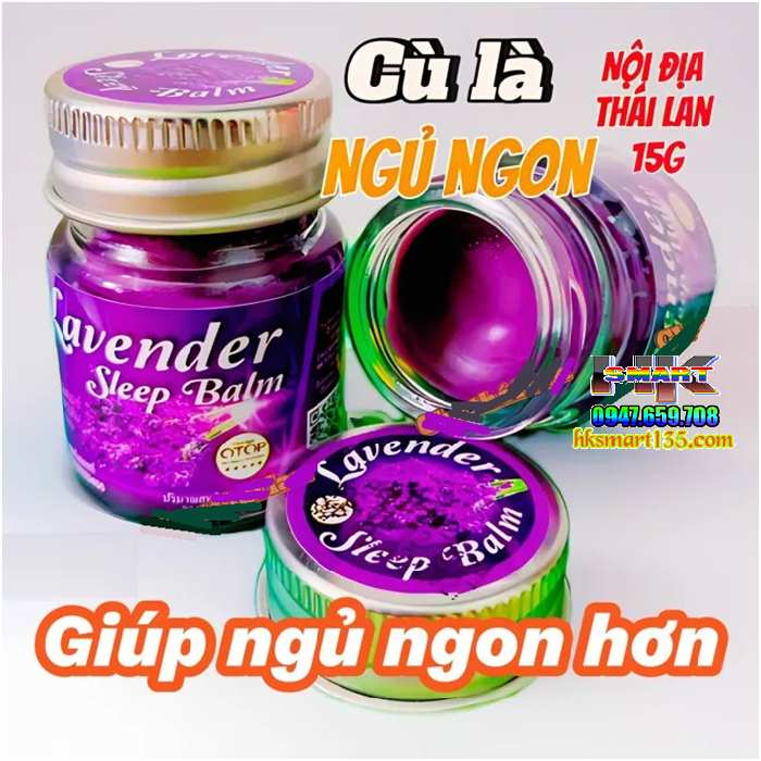 Dầu Cù Là Giúp Ngủ Ngon Lavender Thái Lan OTOP–15g