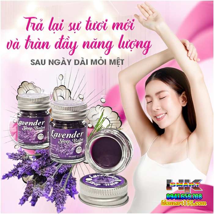 Dầu Cù Là Giúp Ngủ Ngon Lavender Thái Lan OTOP–15g