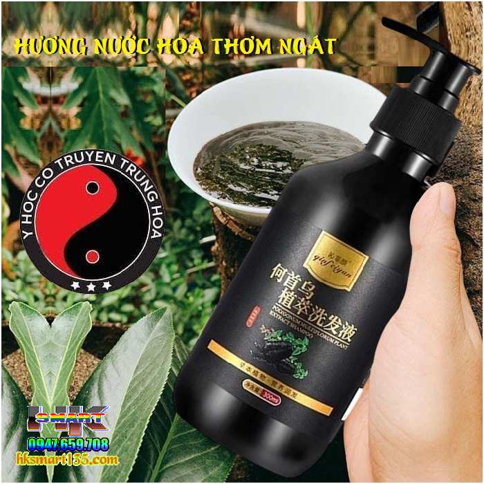 Dầu Gội Làm Đen Tóc Linh Chi Hà Thủ Ô ALICONUM MELI Nội Địa Trung