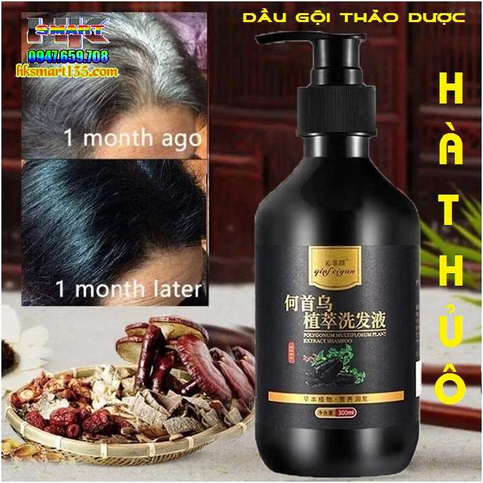 Dầu Gội Làm Đen Tóc Linh Chi Hà Thủ Ô ALICONUM MELI