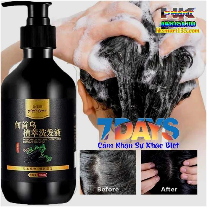 Dầu Gội Làm Đen Tóc Linh Chi Hà Thủ Ô ALICONUM MELI