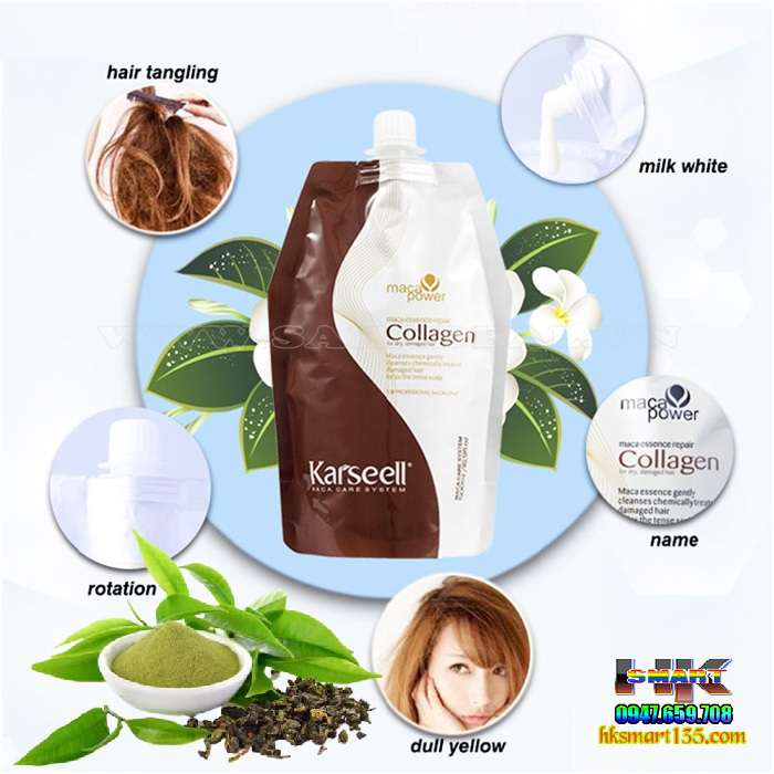 Dầu hấp tóc Collagen Karseell Maca siêu mềm mượt