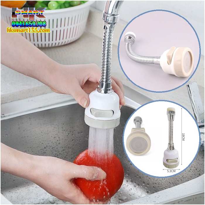 Đầu Vòi Rửa Chén Tăng Áp 3 chế độ phun