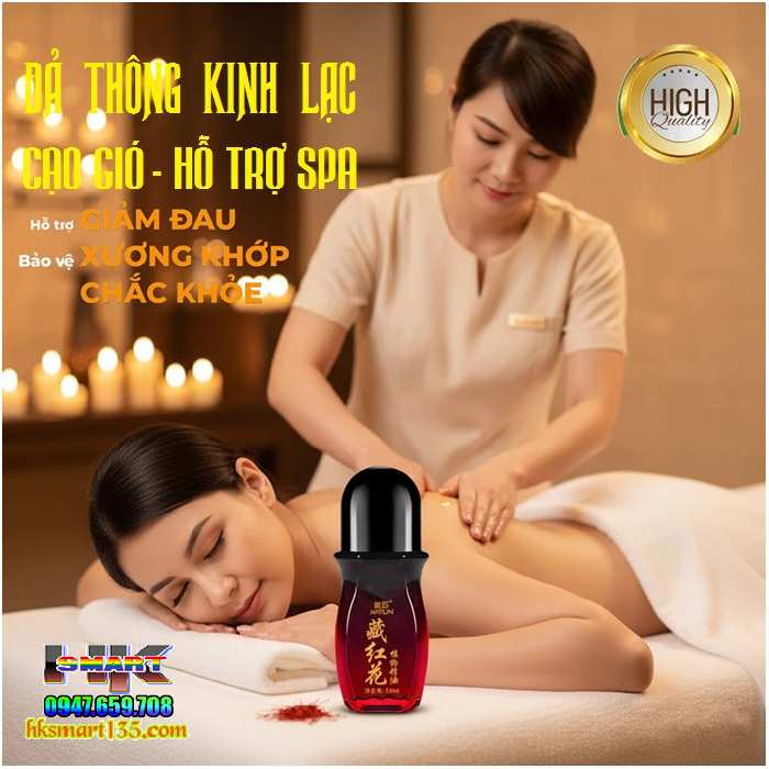 Dầu Nóng Cạo Gió Đả Thông Kinh Lạc Cổn Cổn Thông Dạng Lăn 50ml- Giúp Cải Thiện Đau Cổ Vai Gáy Giảm Đau Nhức Xương Khớp