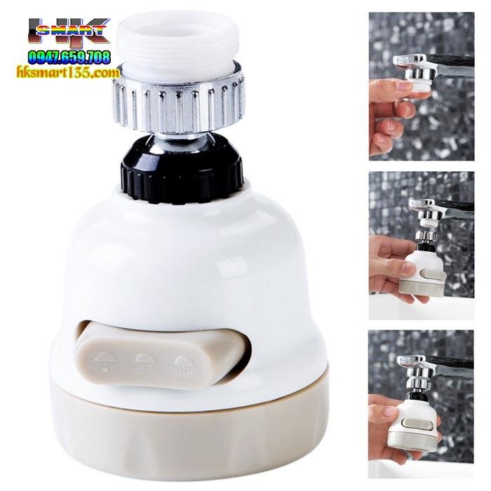 Đầu vòi rửa bát tăng áp 3 chế độ phun