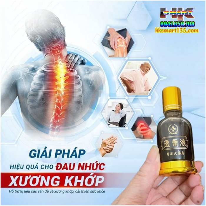 Dầu Xoa Bóp Xương Khớp Hỏa Long Hongkong 30ml- Giúp Lưu Thông Máu, Giảm Đau Mỏi Tay Chân, Chống Tê Bì, Cảm Cúm