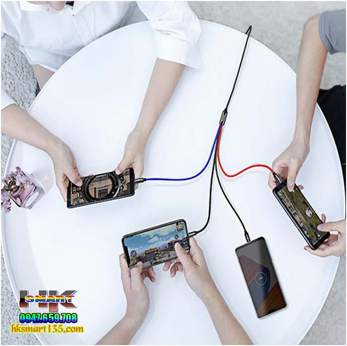 Dây Cáp Sạc Nhanh Truyền Dữ Liệu 4 Trong 1 tốc độ cao