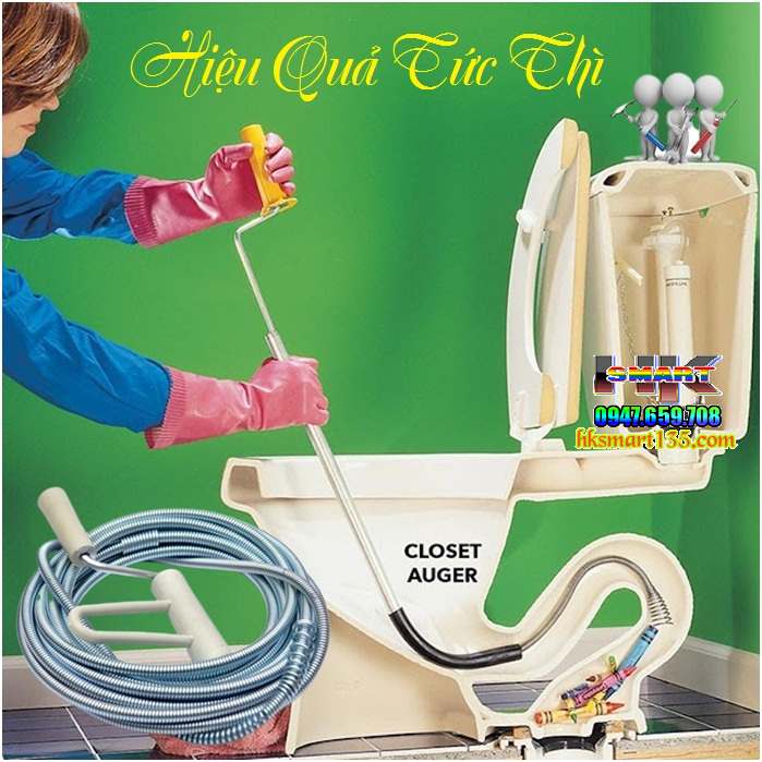 Que thông tắc cống đa năng