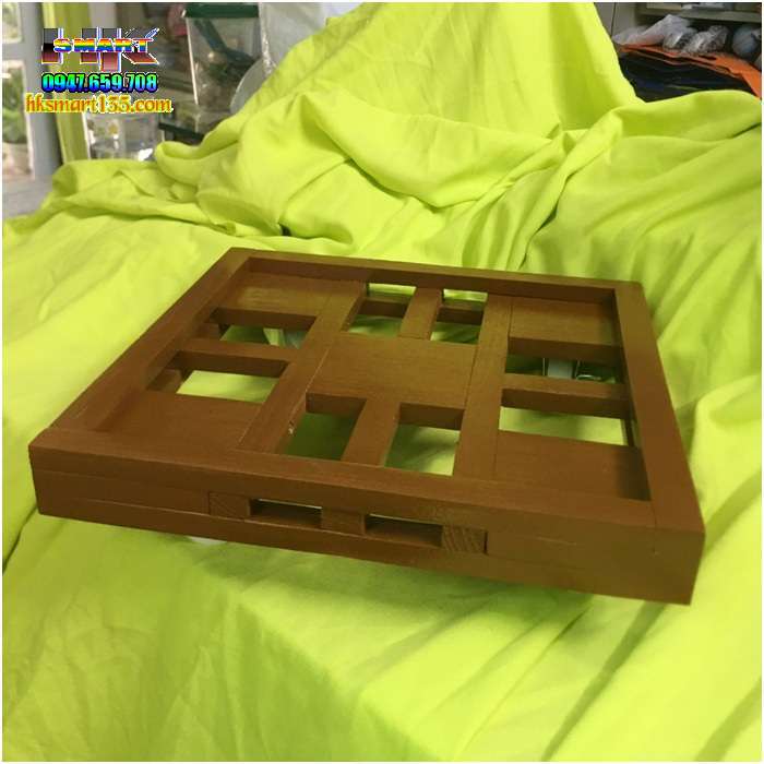 Đế Gỗ Để Chậu Cây Có bánh Xe Di Chuyển