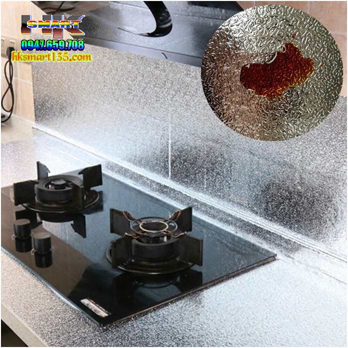 Cuộn Giấy Decal Dán Bếp Tráng Nhôm Cách Nhiệt