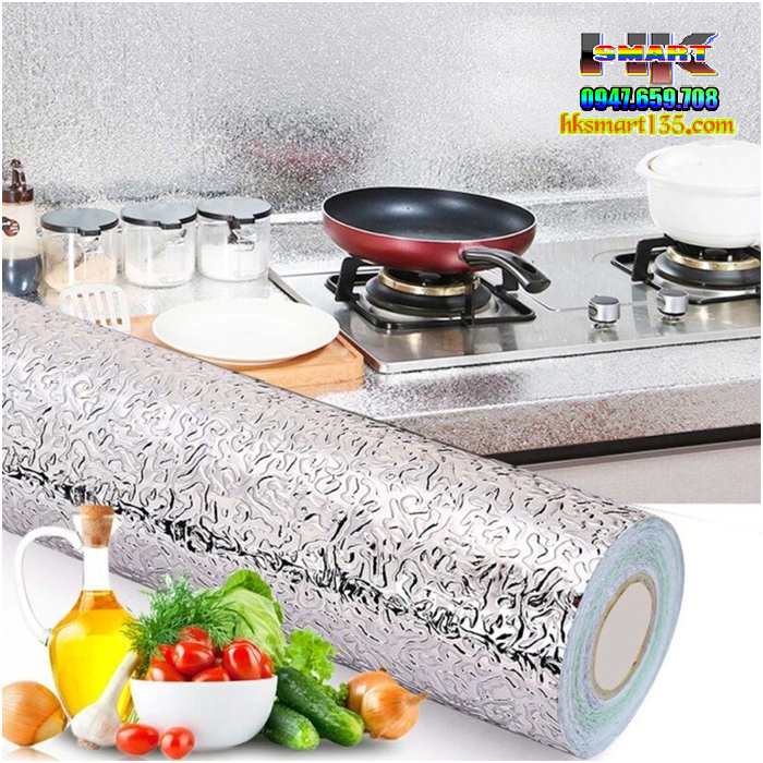 Decal Giấy dán bếp tráng nhôm cách nhiệt