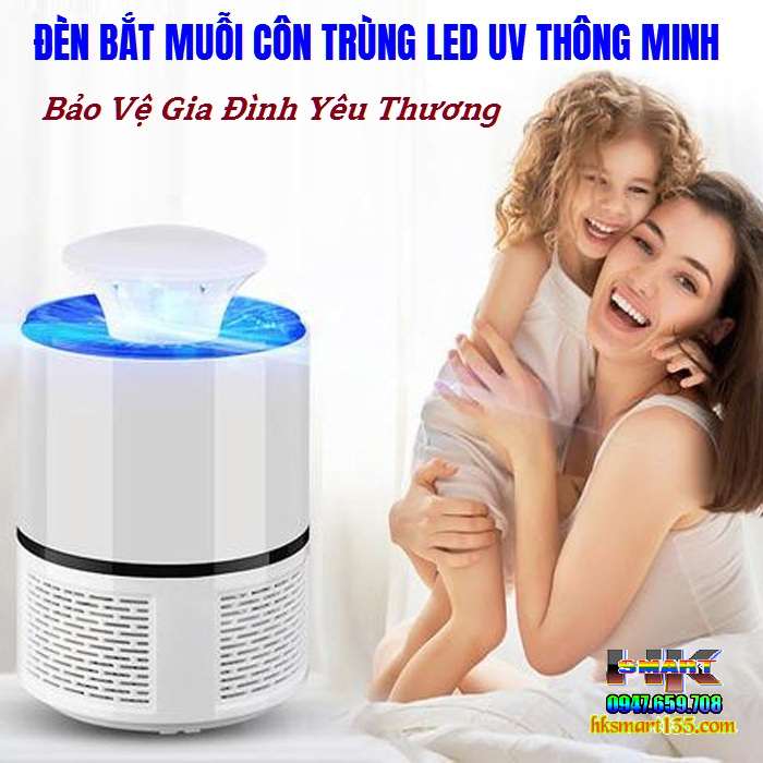 Đèn bắt muỗi Led UV thông minh