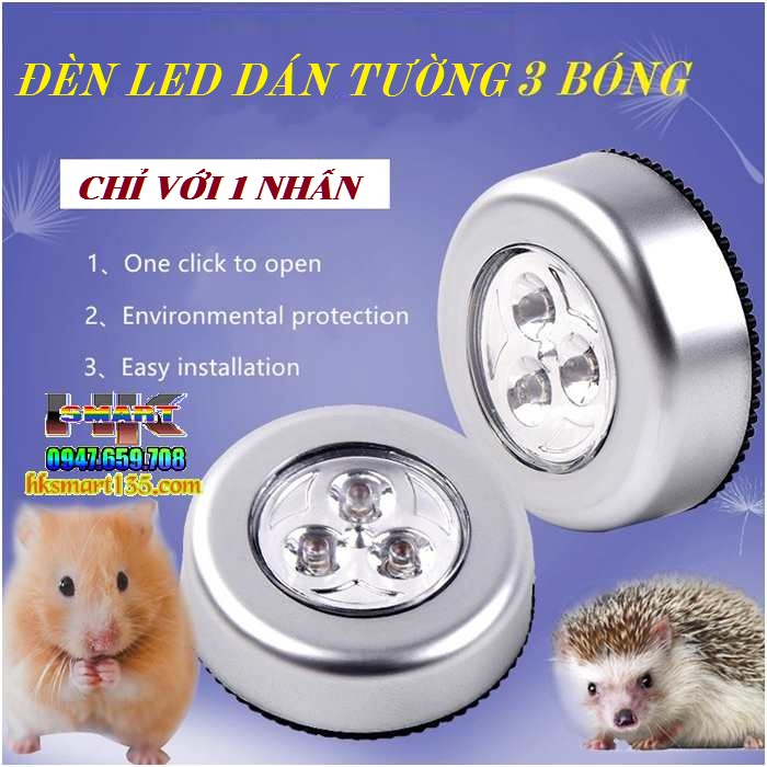 Đèn LED Dán Tường 3 Bóng Siêu Sáng