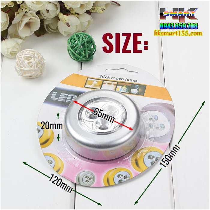 Đèn LED Dán Tường 3 Bóng Siêu Sáng