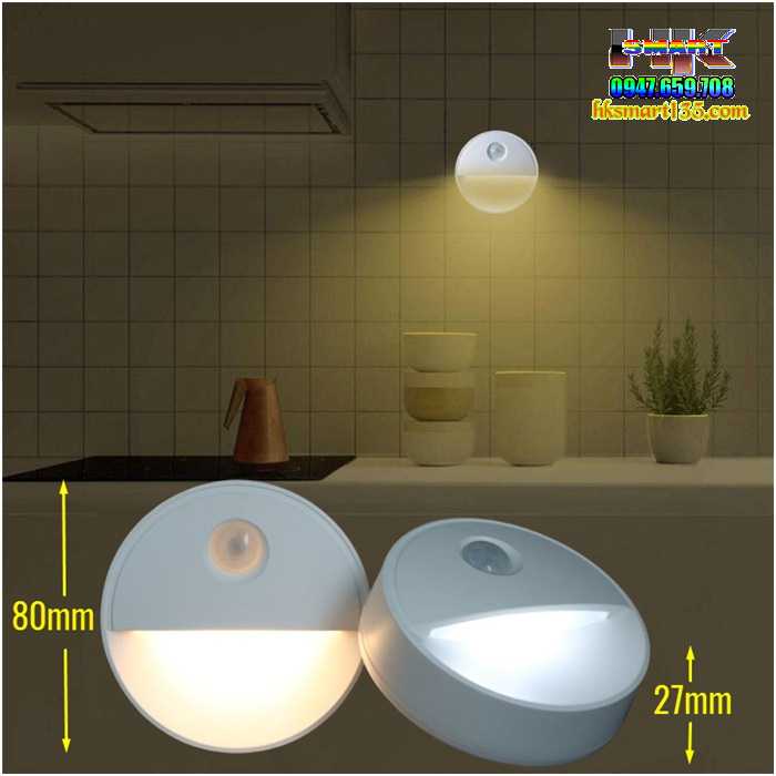 Đèn Led Cảm Ứng Gắn Tường Hình Bán Nguyệt