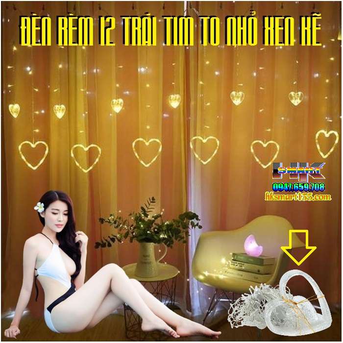 Dây đèn led mành trang trí