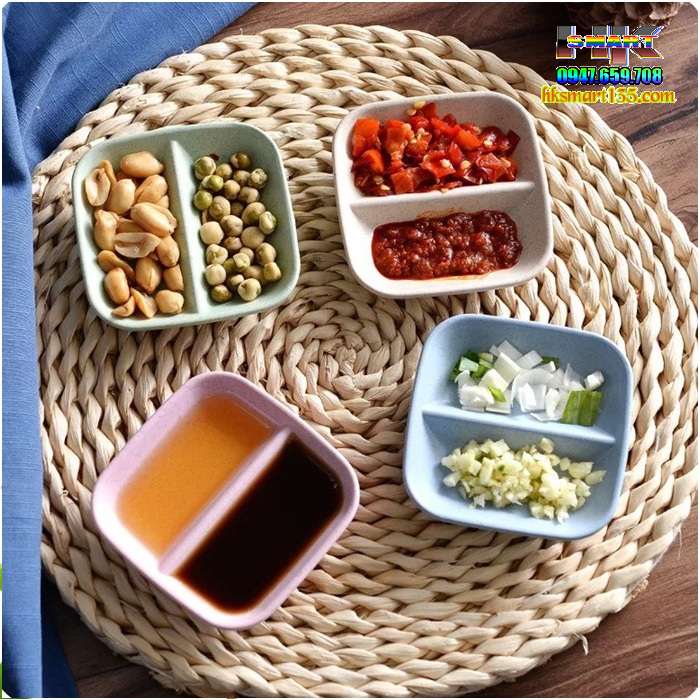 Đĩa đựng gia vị bằng lúa mạch