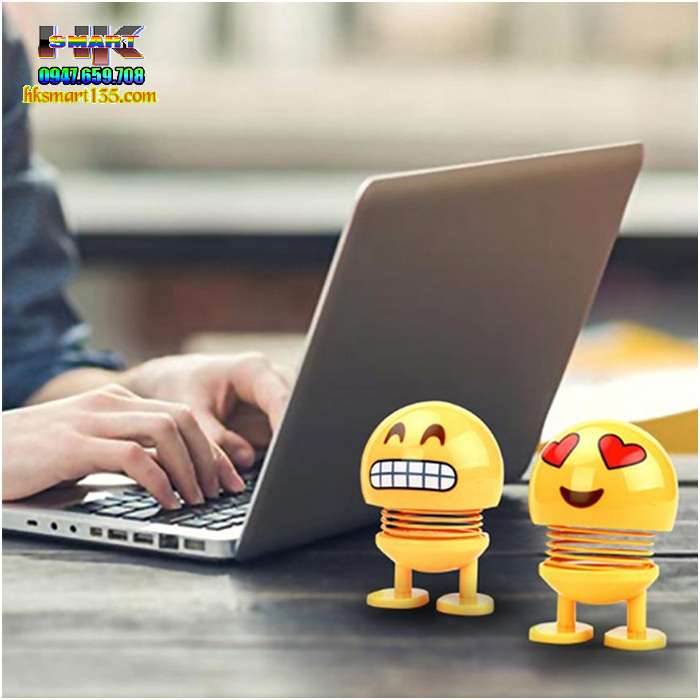 Đồ chơi thú nhún Emoji lò xo